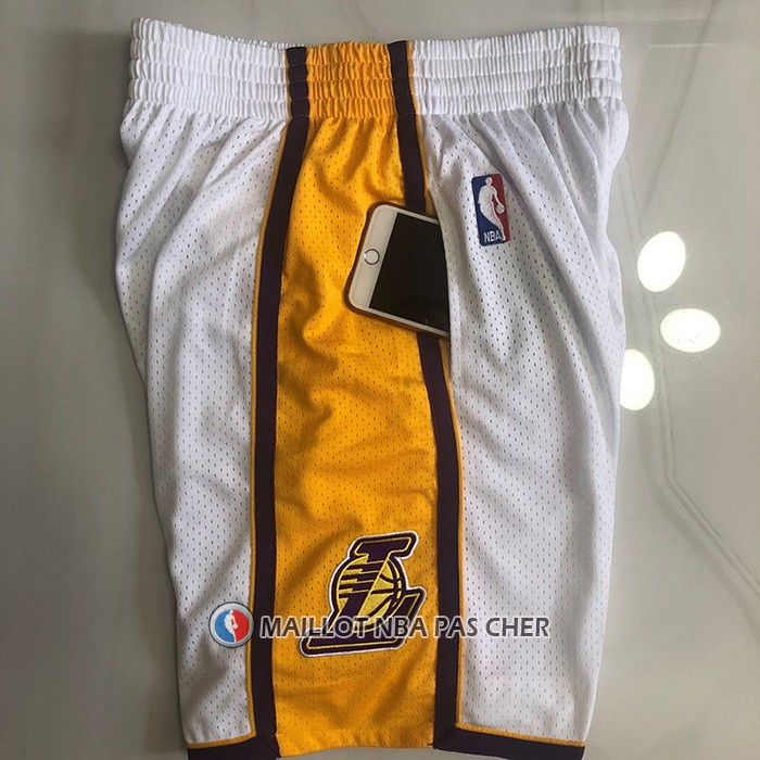 Short Los Angeles Lakers Mitchell & Ness 2009-10 Blanc